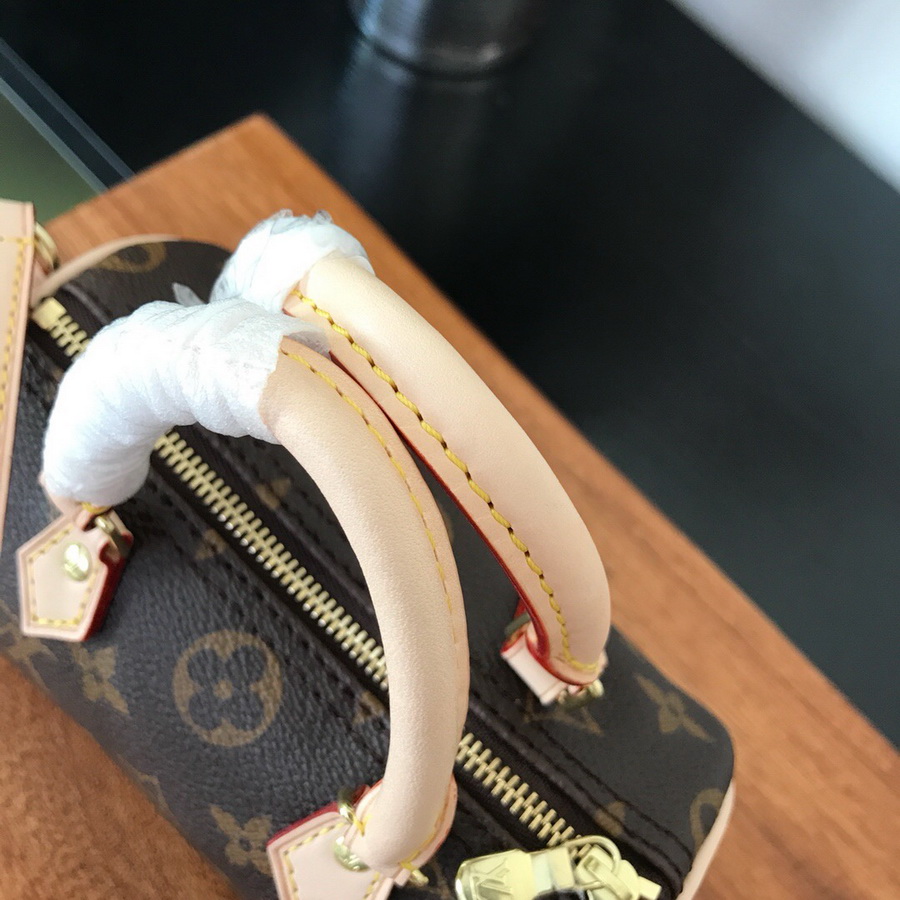 NANO SPEEDY M61252, Louis Vuitton LV Handbag, Original Quality, 6.3 x 4.3 x 3.5 inches 