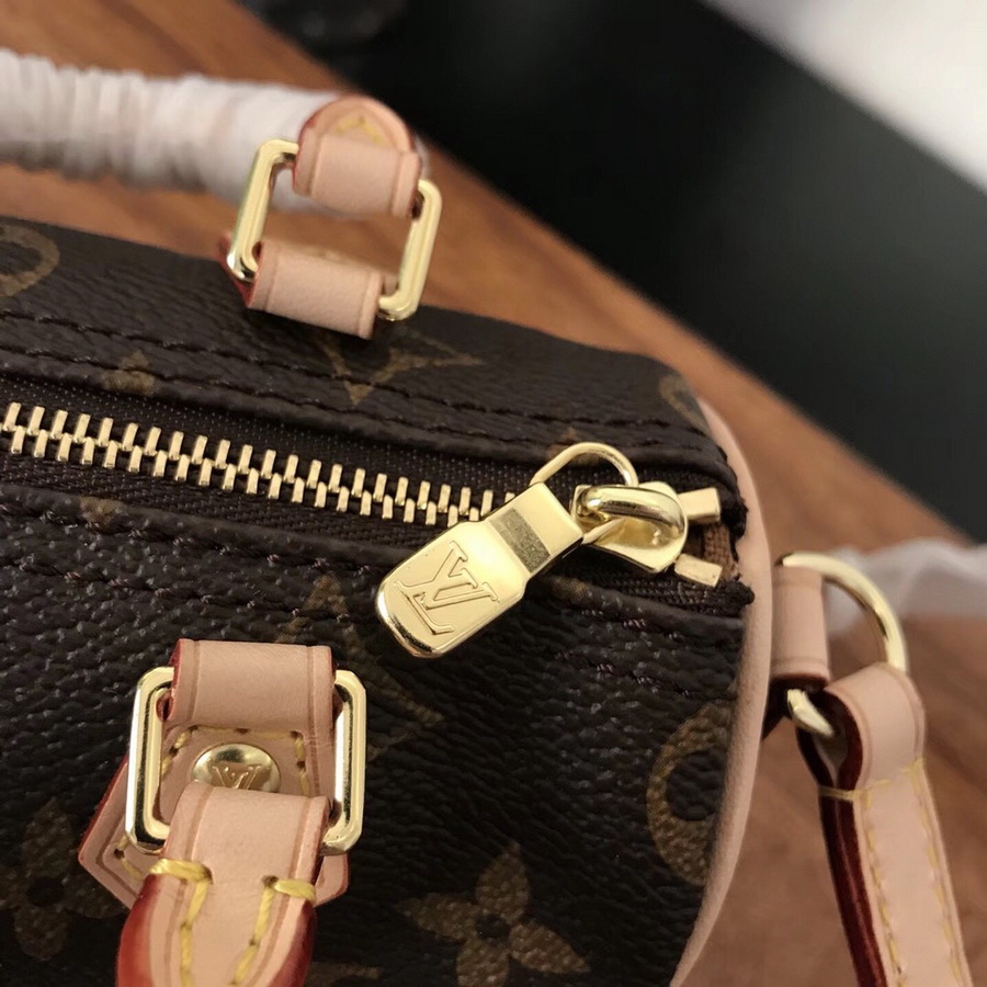 NANO SPEEDY M61252, Louis Vuitton LV Handbag, Original Quality, 6.3 x 4.3 x 3.5 inches 