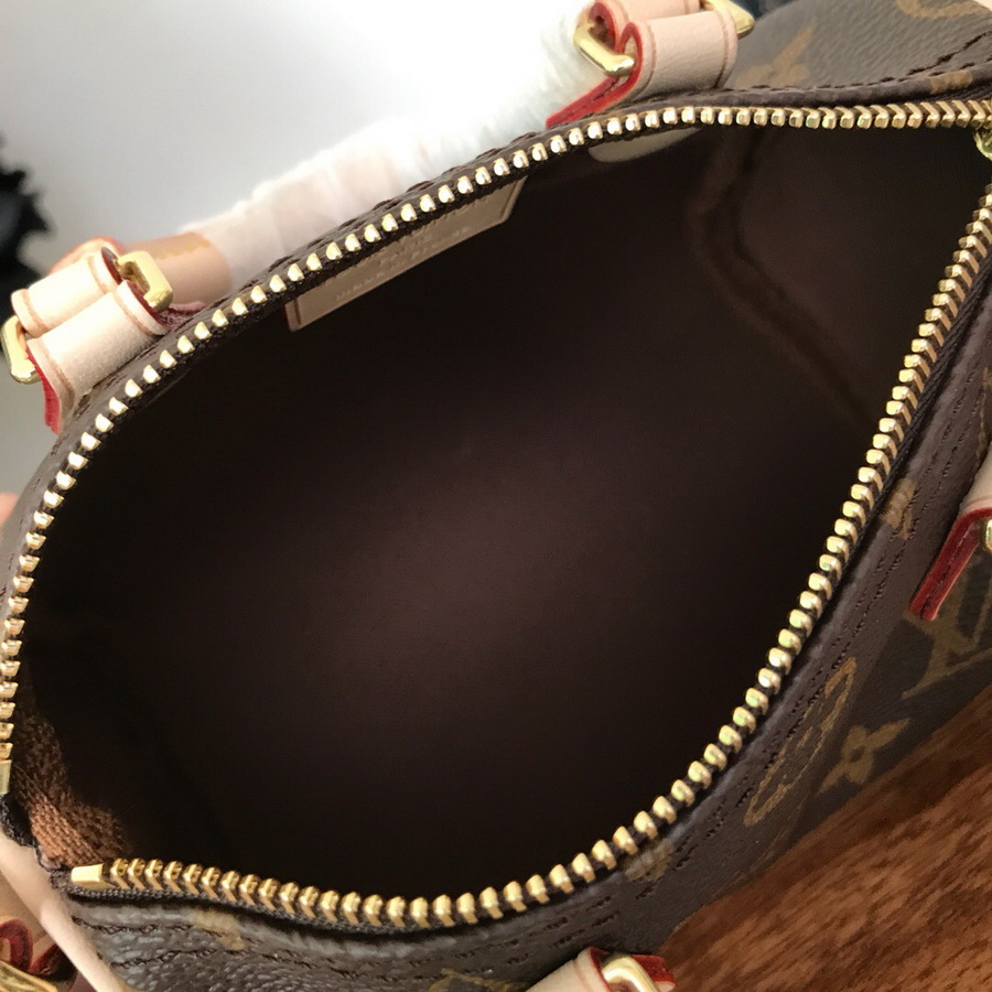 NANO SPEEDY M61252, Louis Vuitton LV Handbag, Original Quality, 6.3 x 4.3 x 3.5 inches 