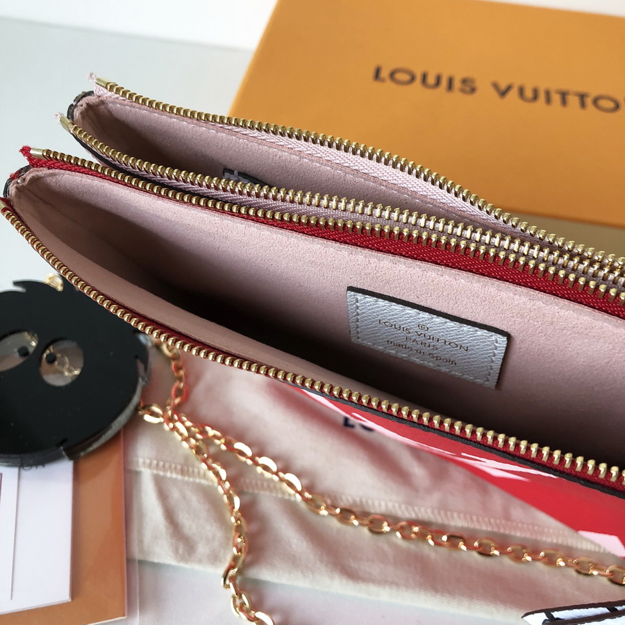 M67561 POCHETTE DOUBLE ZIP, Louis Vuitton LV