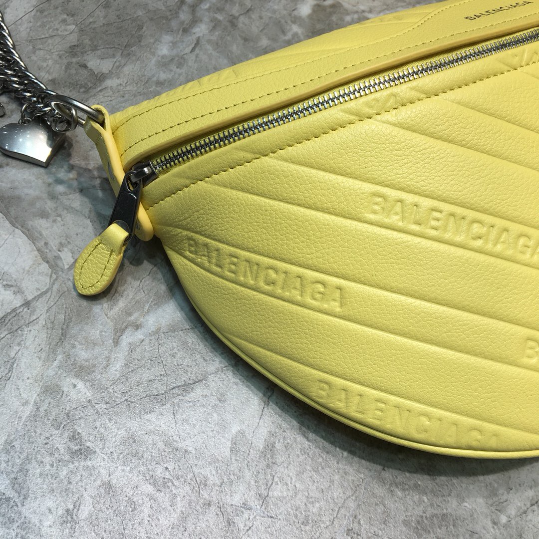SOUVENIR BAG XS METALLIC EFFECT, Small embroidered logo belt bag