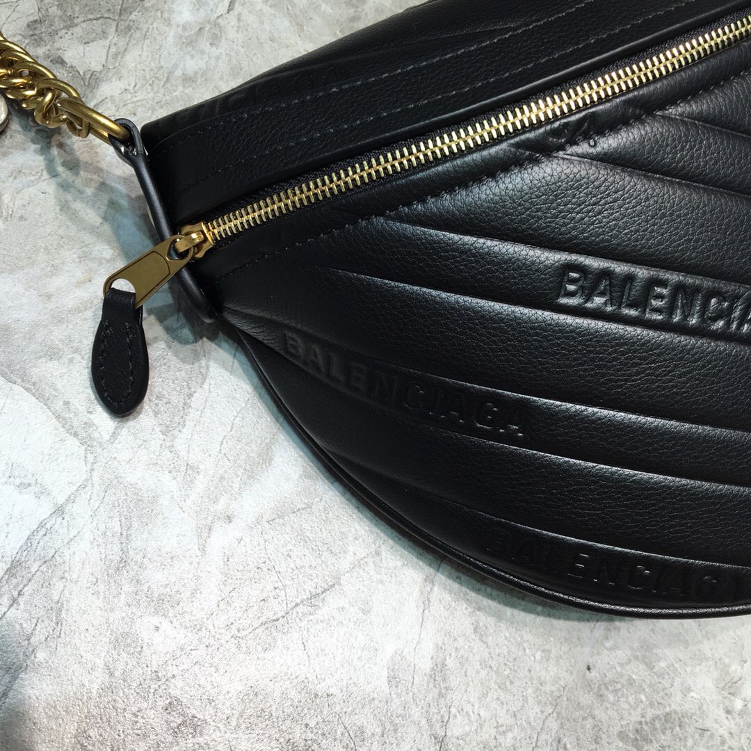 SOUVENIR BAG XS METALLIC EFFECT, Small embroidered logo belt bag