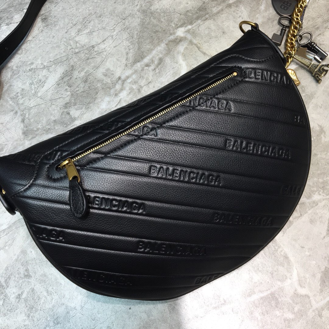 SOUVENIR BAG XS METALLIC EFFECT, Small embroidered logo belt bag