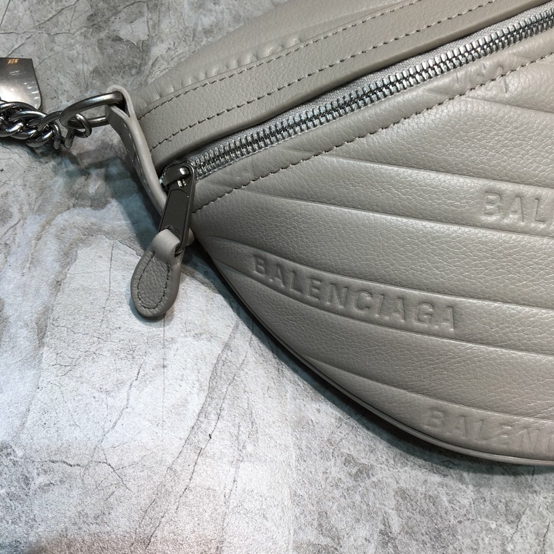 SOUVENIR BAG XS METALLIC EFFECT, Small embroidered logo belt bag