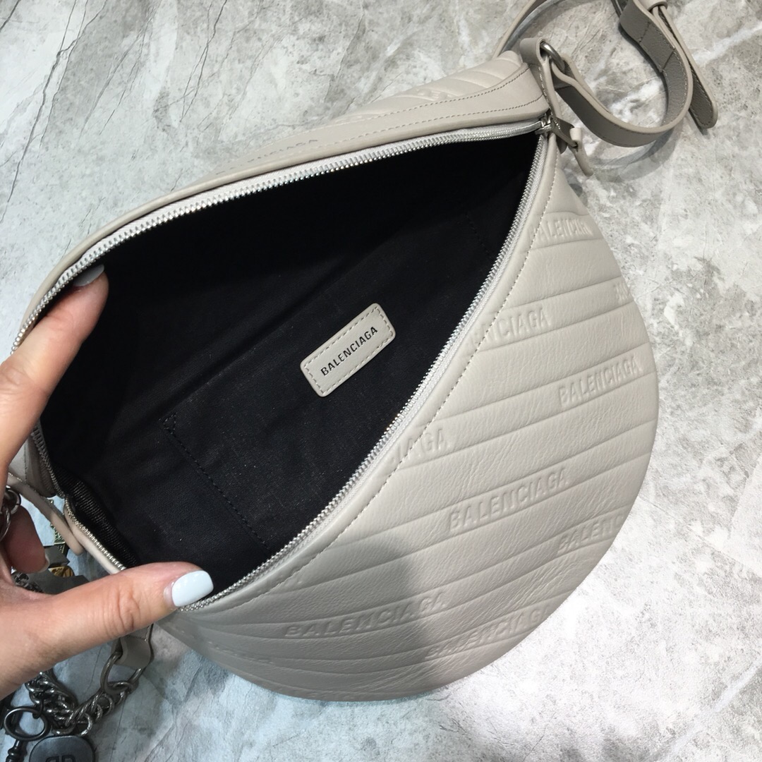 SOUVENIR BAG XS METALLIC EFFECT, Small embroidered logo belt bag