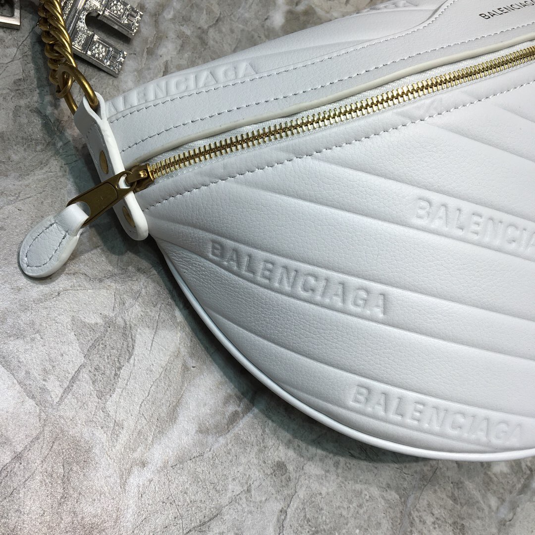 SOUVENIR BAG XS METALLIC EFFECT, Small embroidered logo belt bag