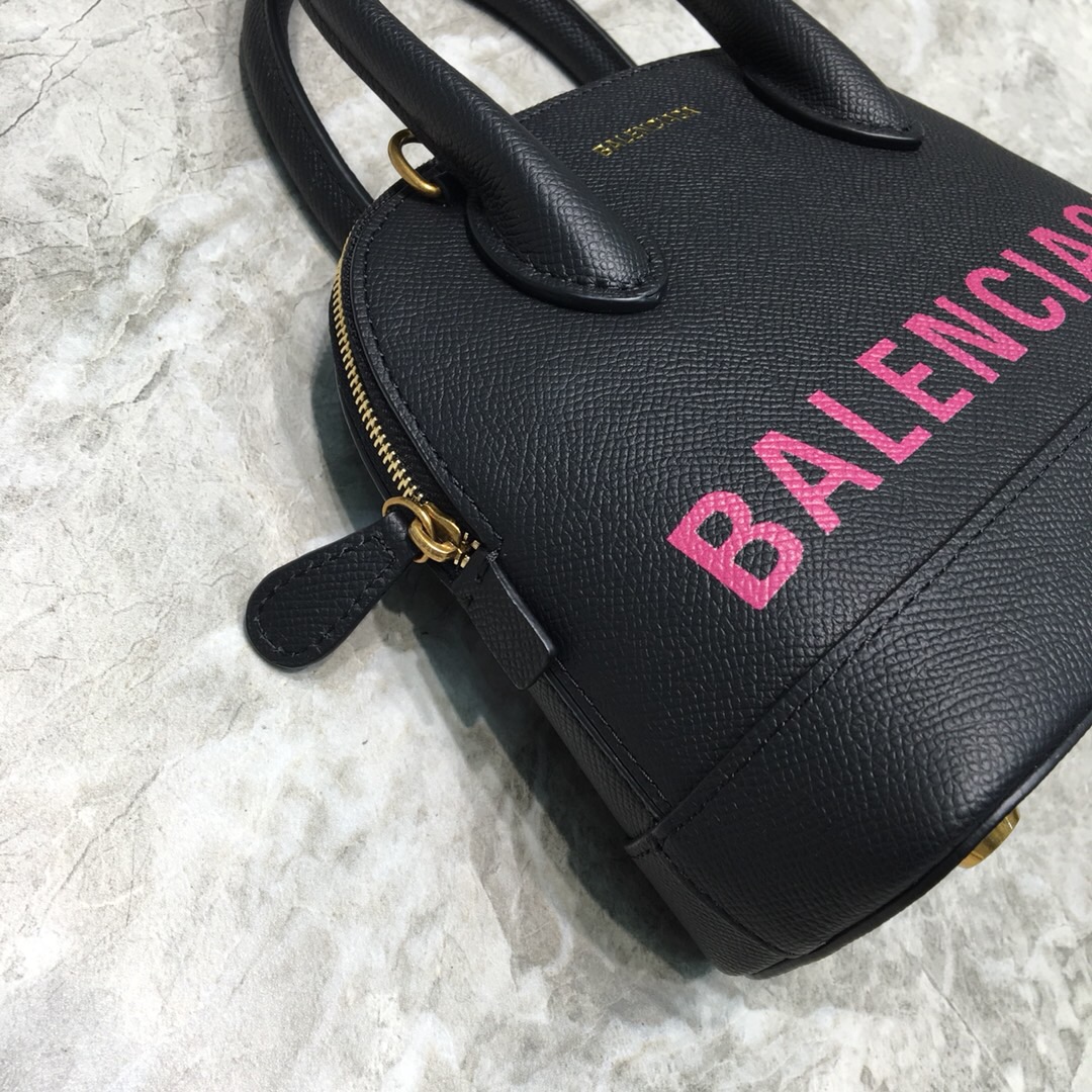 VILLE TOP HANDLE XXS, Small graffiti logo calfskin bag, BALENCIAGA HANDBAG