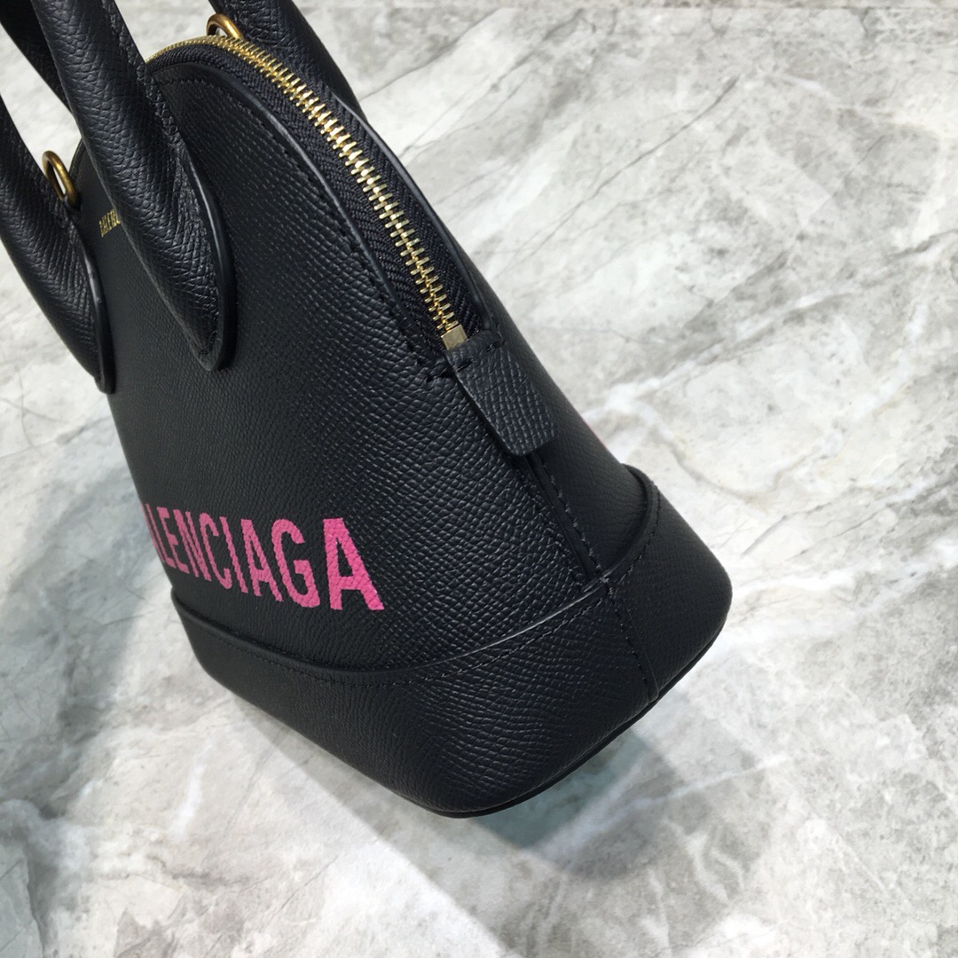VILLE TOP HANDLE XXS, Small graffiti logo calfskin bag, BALENCIAGA HANDBAG