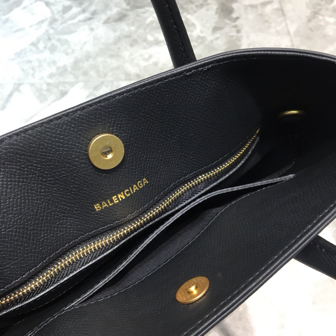VILLE TOTE XXS, Handle Bag in white small grain leather, BALENCIAGA HANDBAG
