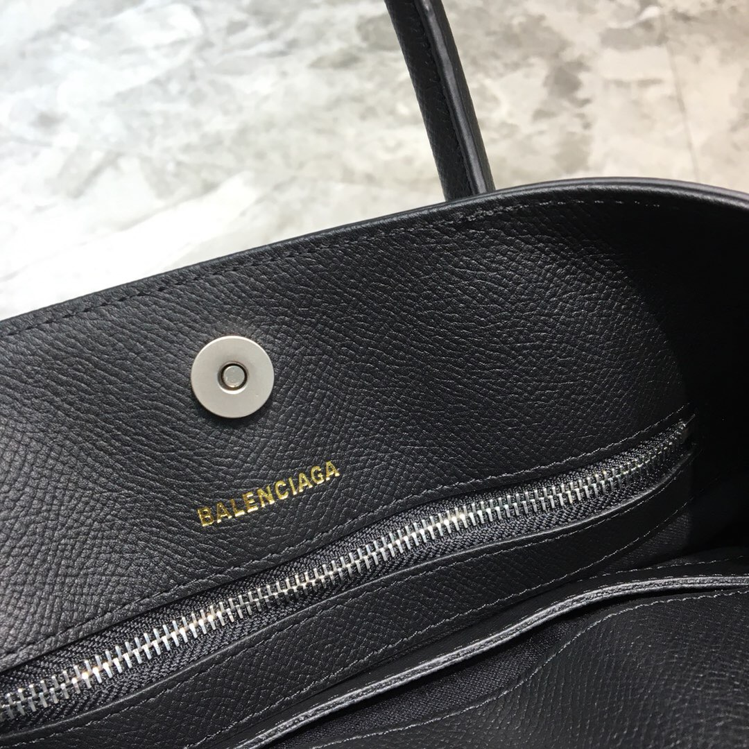 VILLE TOTE XXS, Handle Bag in white small grain leather, BALENCIAGA HANDBAG