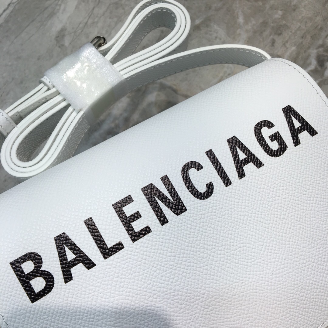 VILLE DAY BAG XS, Small grained calfskin bag with printed hand drawn Balenciaga logo, BALENCIAGA HANDBAG
