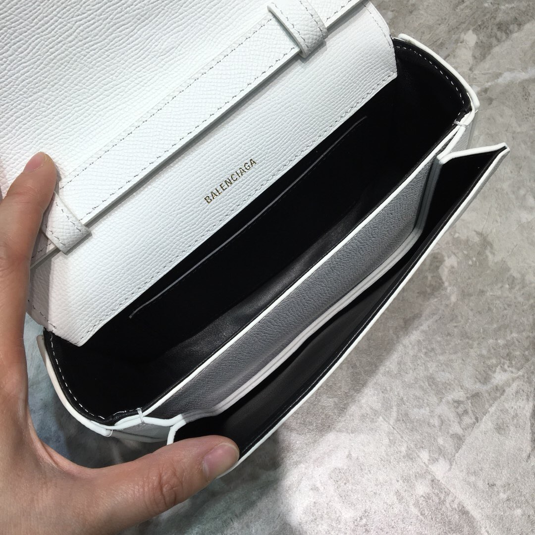VILLE DAY BAG XS, Small grained calfskin bag with printed hand drawn Balenciaga logo, BALENCIAGA HANDBAG