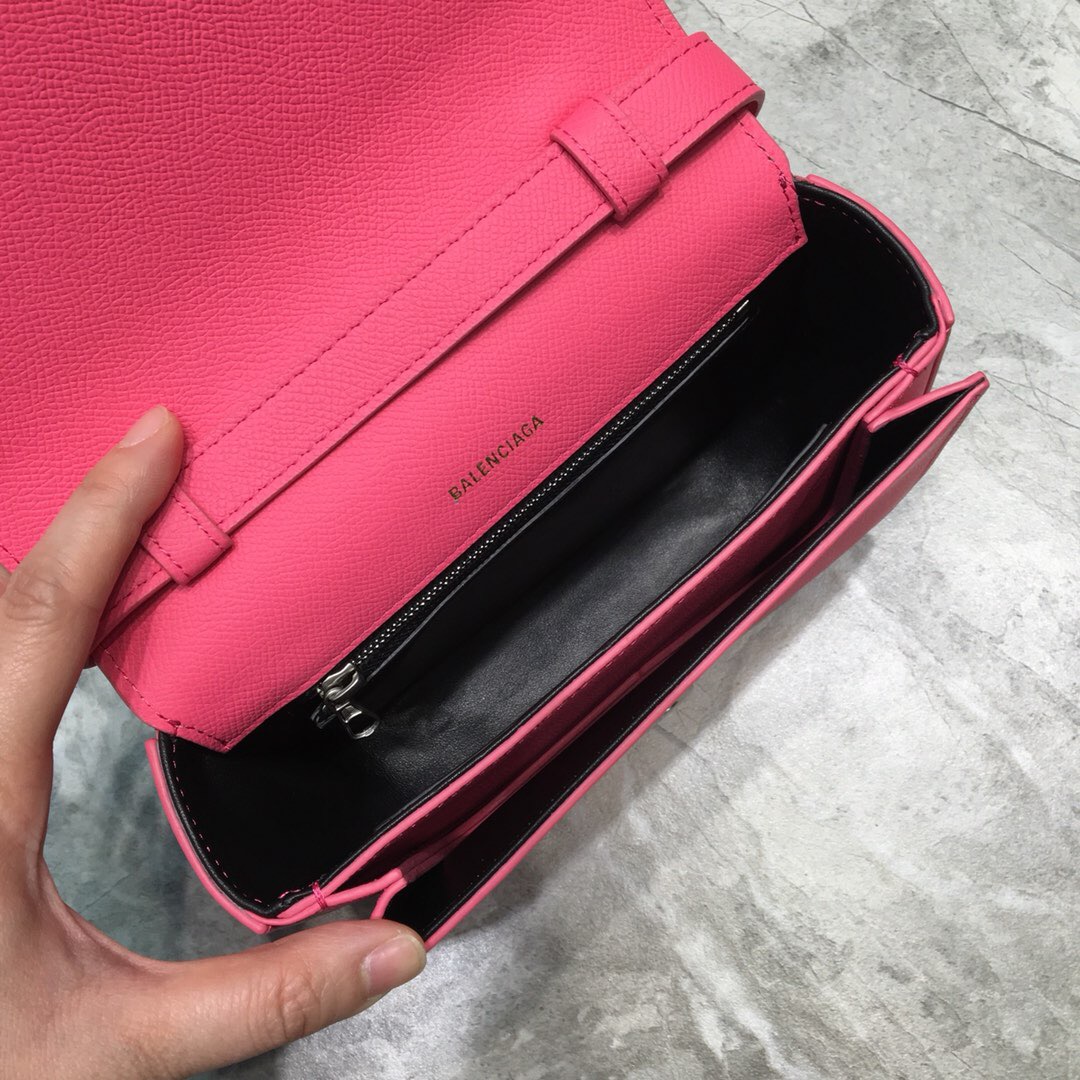VILLE DAY BAG XS, Small grained calfskin bag with printed hand drawn Balenciaga logo, BALENCIAGA HANDBAG
