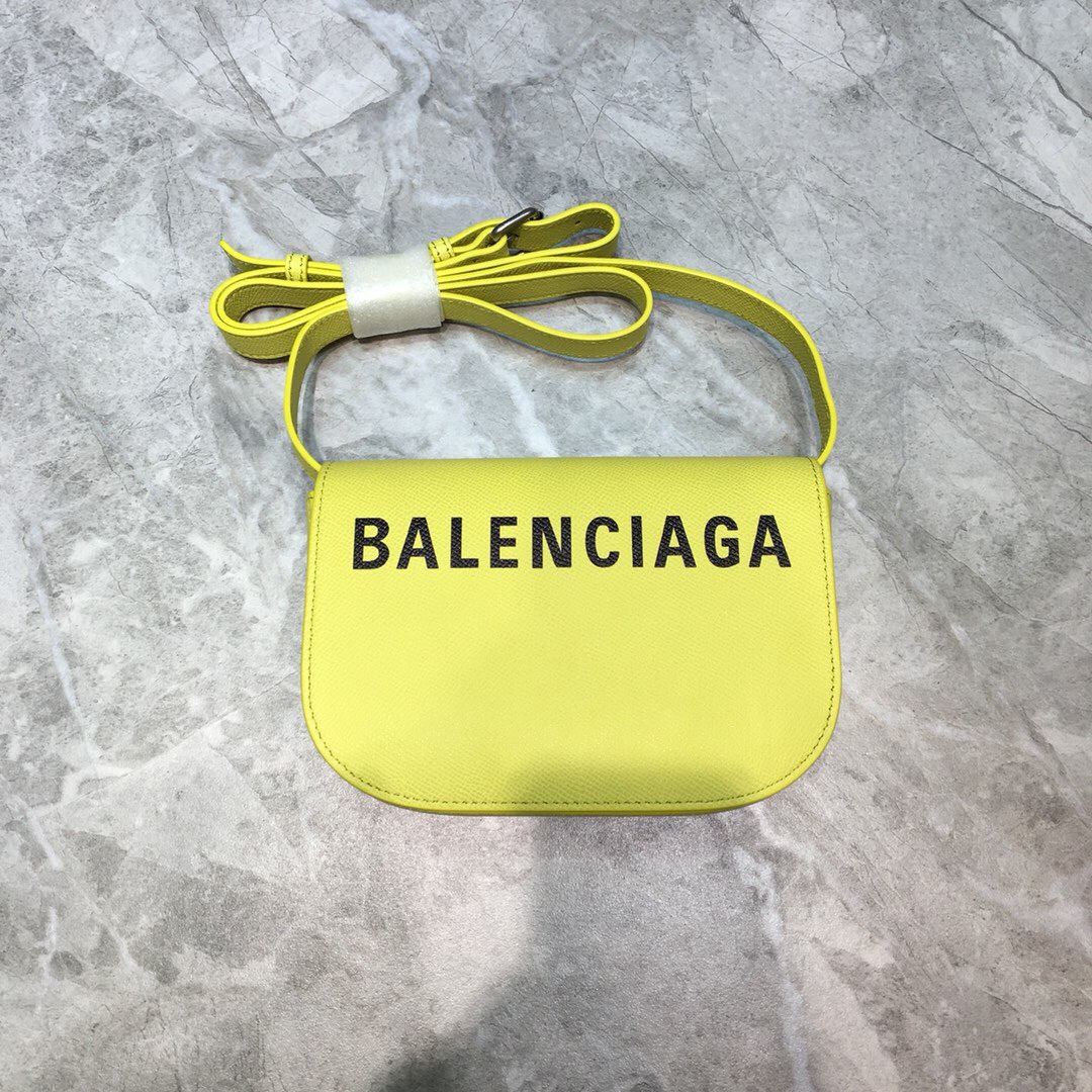 VILLE DAY BAG XS, Small grained calfskin bag with printed hand drawn Balenciaga logo, BALENCIAGA HANDBAG