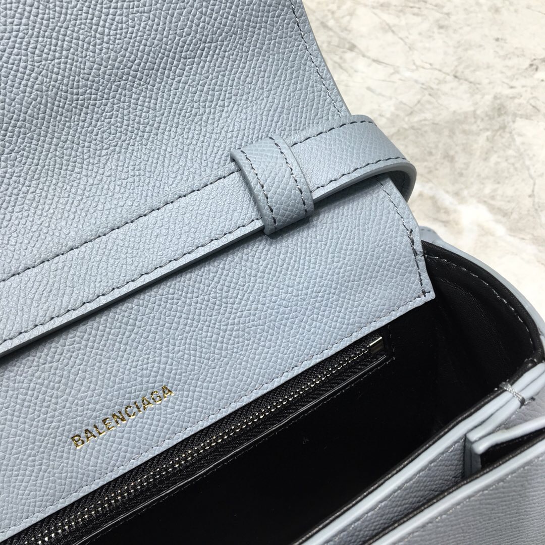 VILLE DAY BAG XS, Small grained calfskin bag with printed hand drawn Balenciaga logo, BALENCIAGA HANDBAG