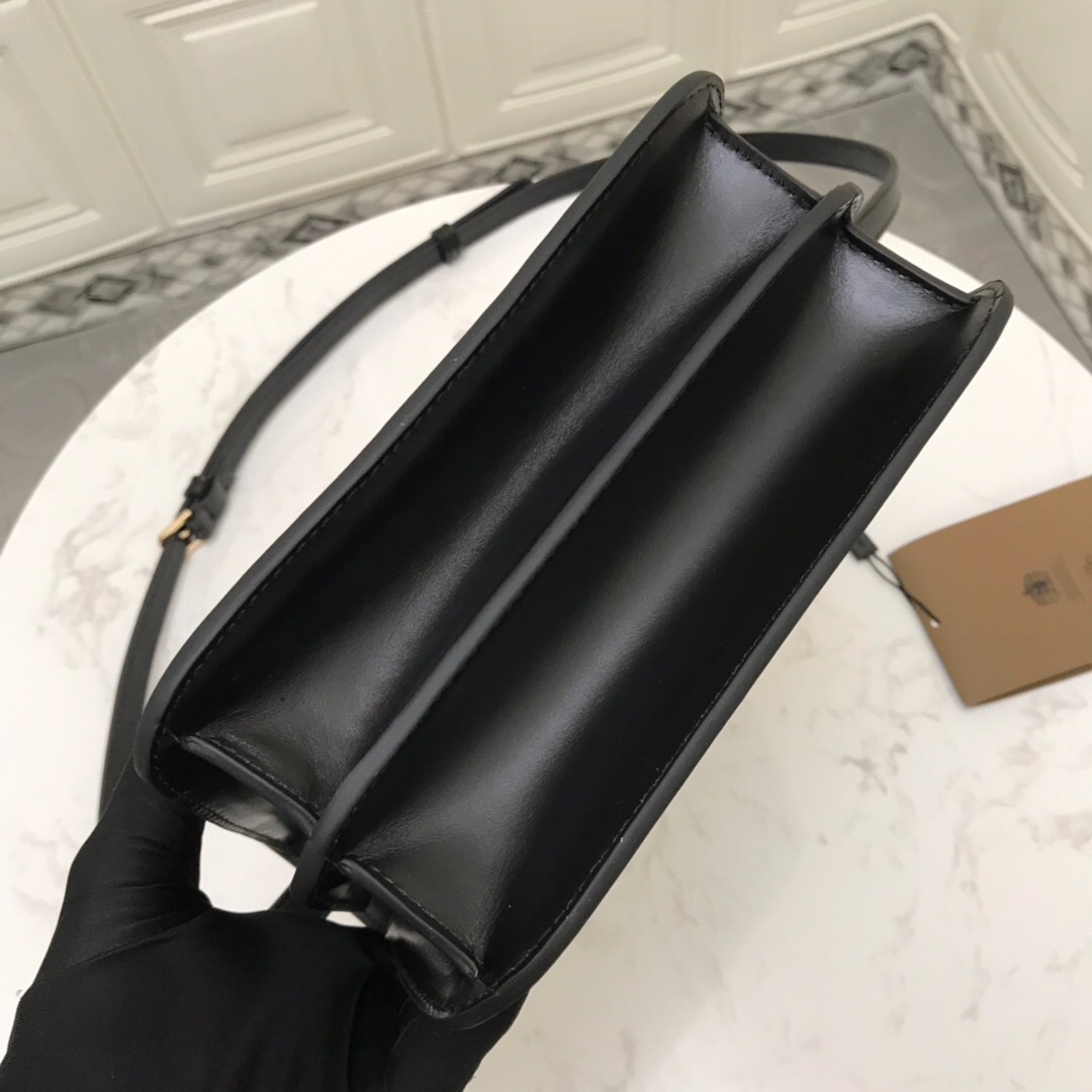 80140871 Small Monogram Leather TB Bag, BURBERRY BAGS