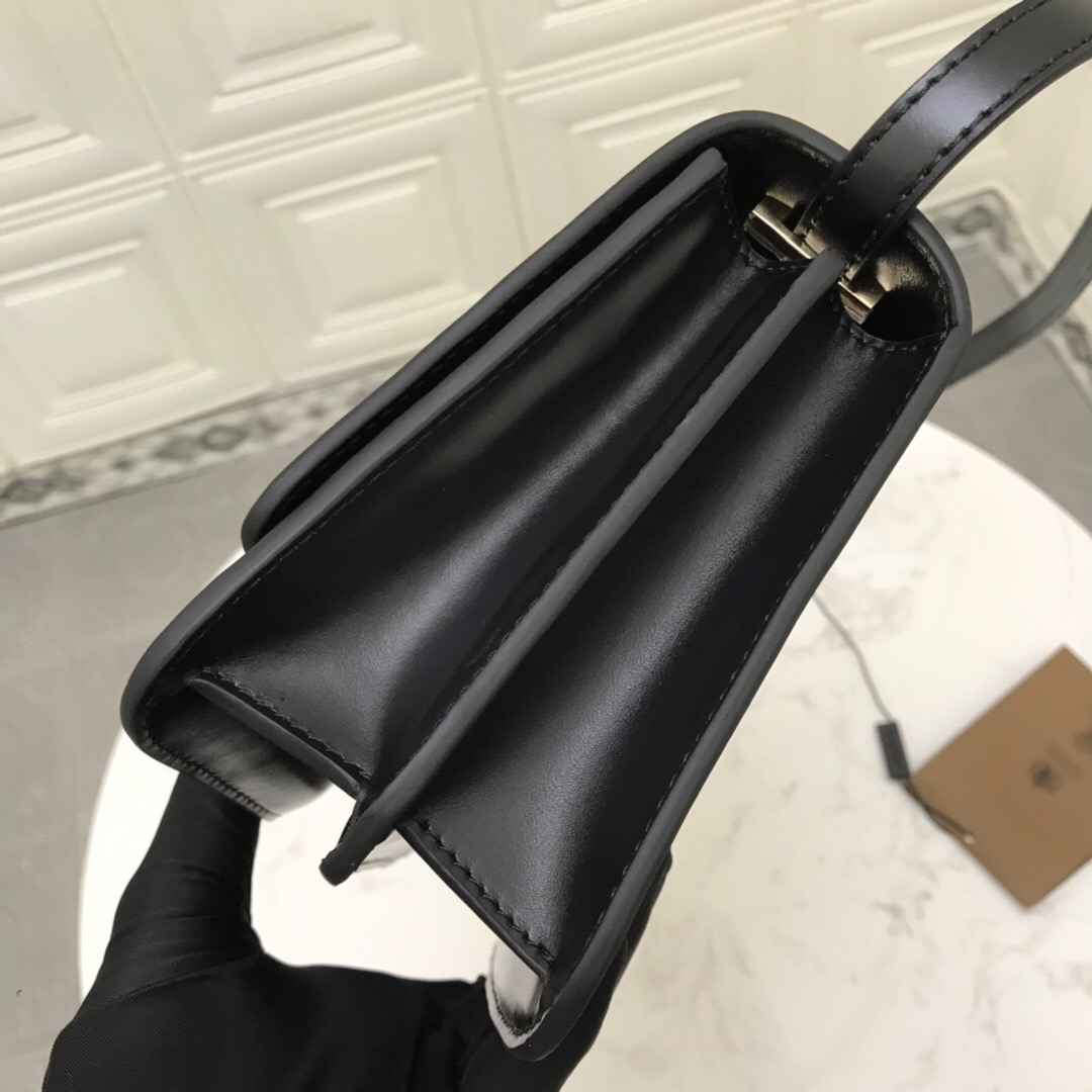 80140871 Small Monogram Leather TB Bag, BURBERRY BAGS