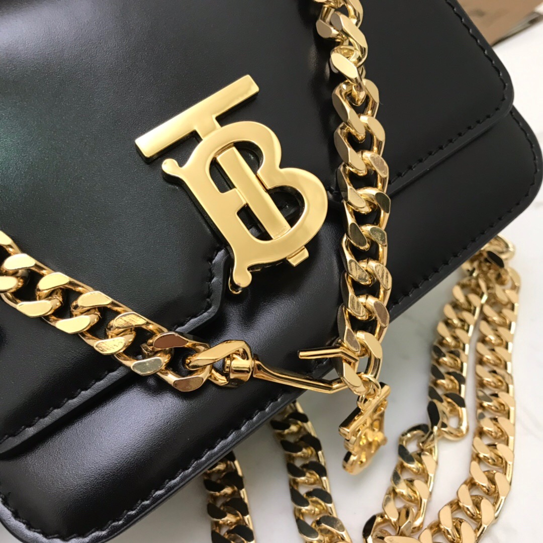 80122001 Belted Leather TB Bag, BURBERRY BAGS