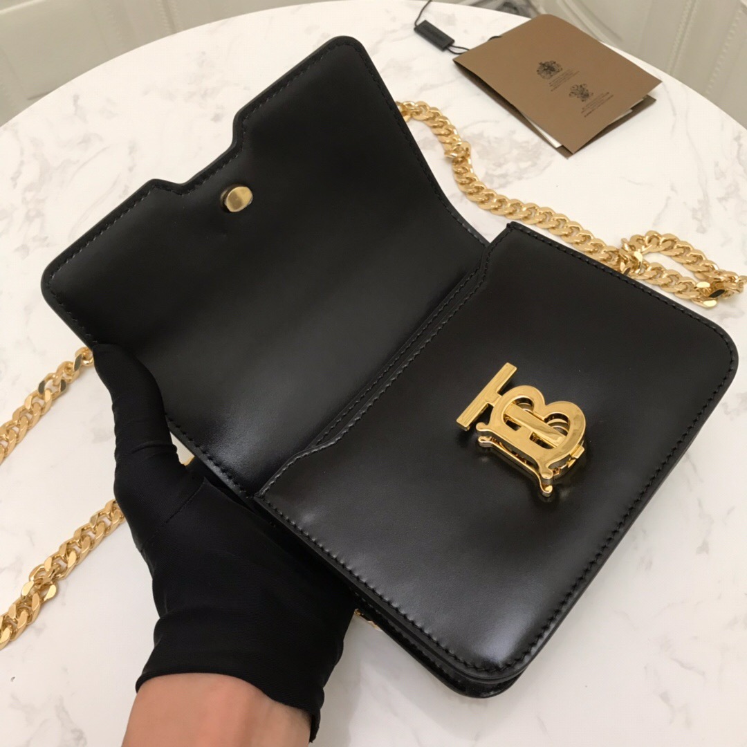 80122001 Belted Leather TB Bag, BURBERRY BAGS