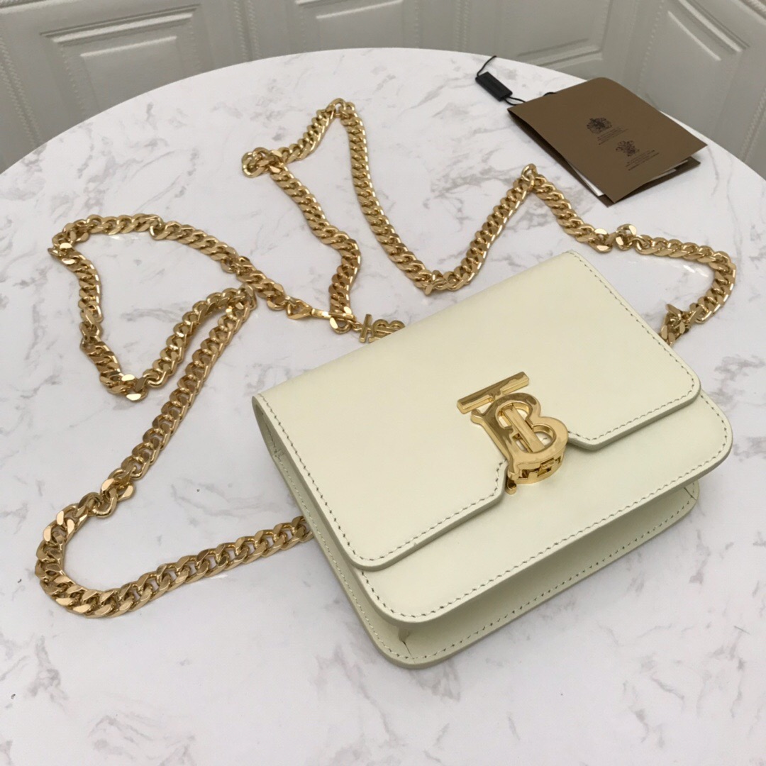 80122001 Belted Leather TB Bag, BURBERRY BAGS