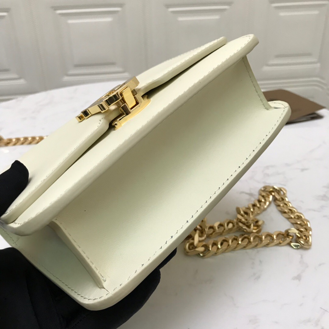 80122001 Belted Leather TB Bag, BURBERRY BAGS