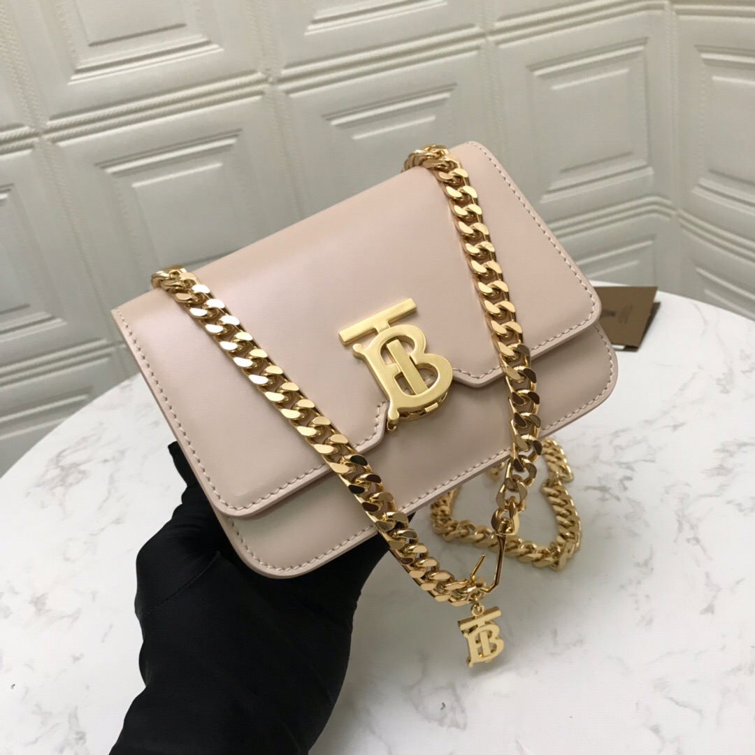 80122001 Belted Leather TB Bag, BURBERRY BAGS
