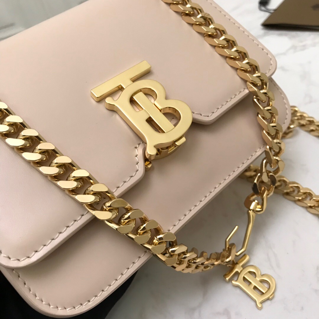 80122001 Belted Leather TB Bag, BURBERRY BAGS