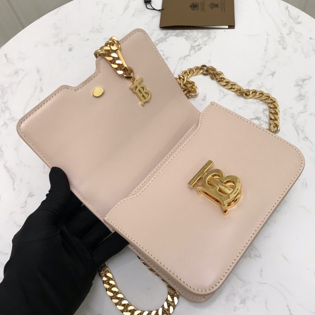 80122001 Belted Leather TB Bag, BURBERRY BAGS