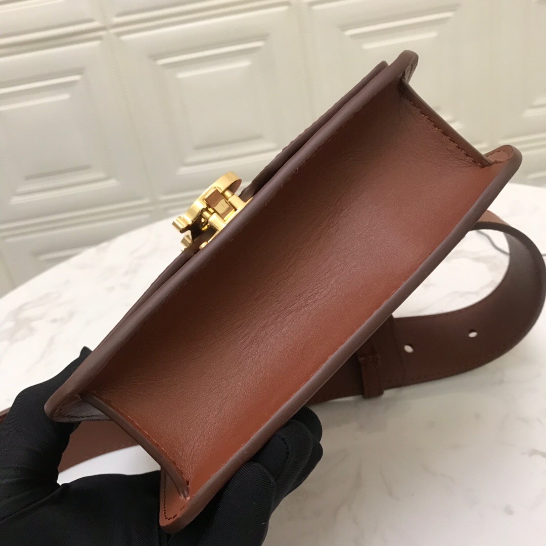 80122051 Belted Leather TB Bag, BURBERRY BAGS