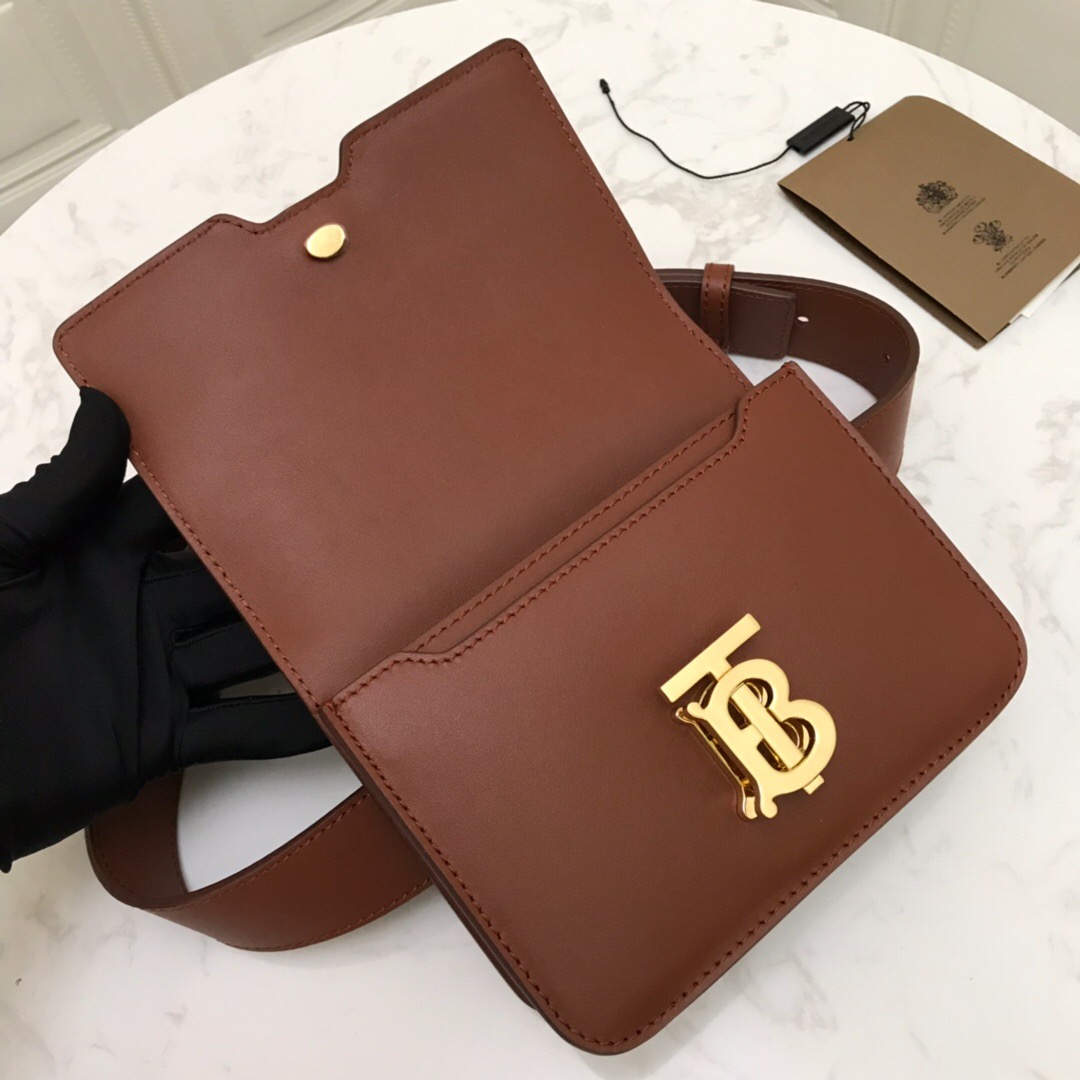 80122051 Belted Leather TB Bag, BURBERRY BAGS