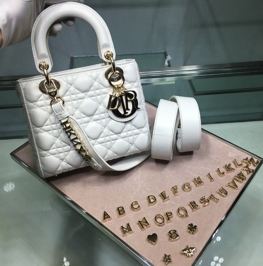 M0538O MY ABCDIOR LAMBSKIN BAG, DIOR HANDBAG