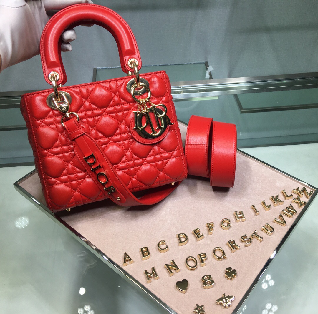 M0538O MY ABCDIOR LAMBSKIN BAG, DIOR HANDBAG