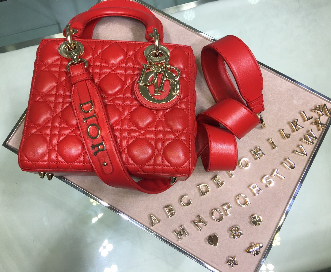 M0538O MY ABCDIOR LAMBSKIN BAG, DIOR HANDBAG