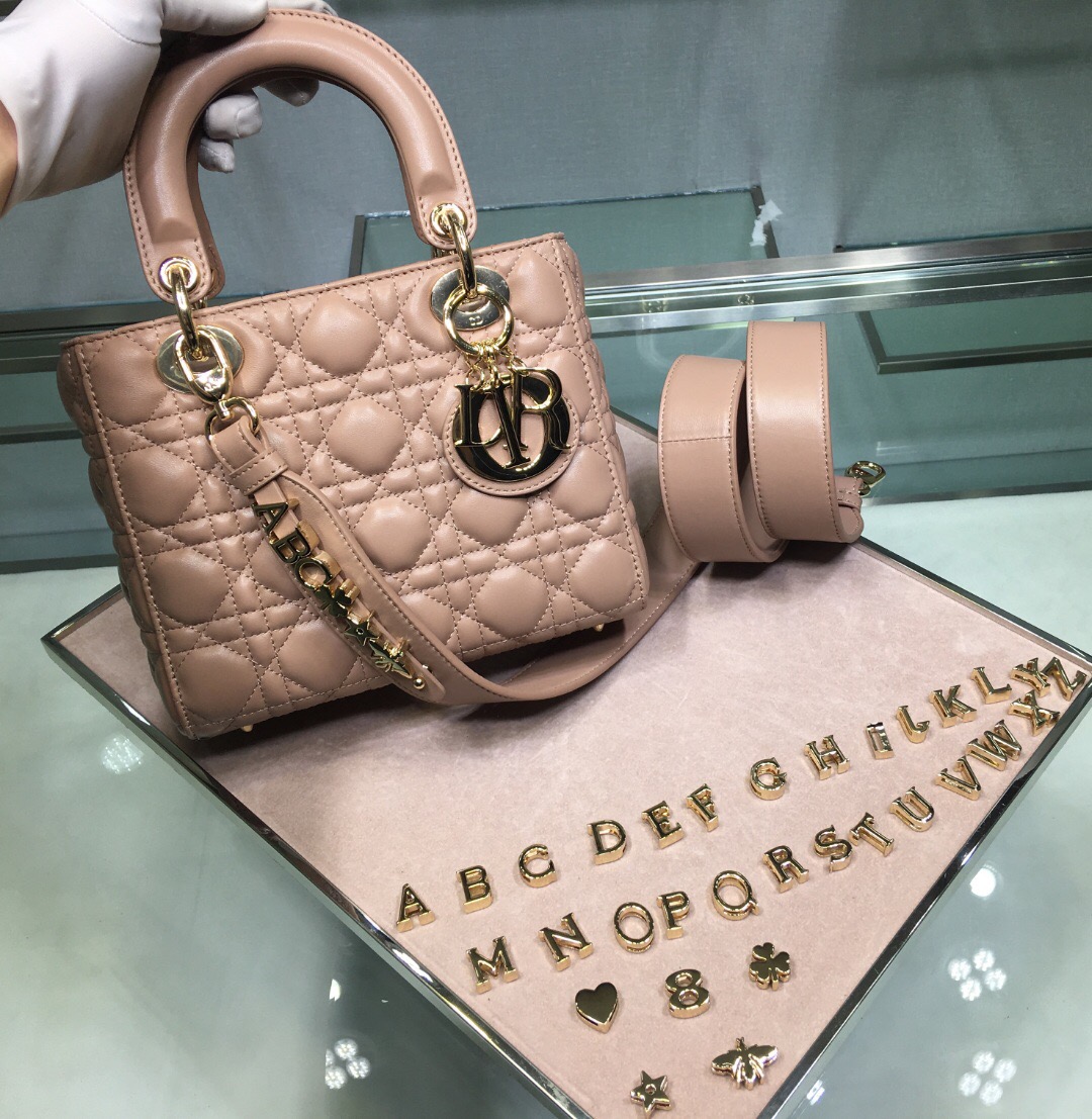 M0538O MY ABCDIOR LAMBSKIN BAG, DIOR HANDBAG