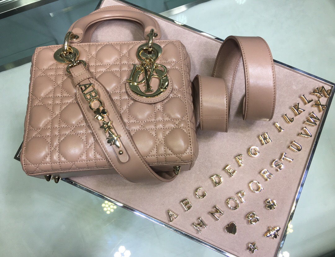 M0538O MY ABCDIOR LAMBSKIN BAG, DIOR HANDBAG