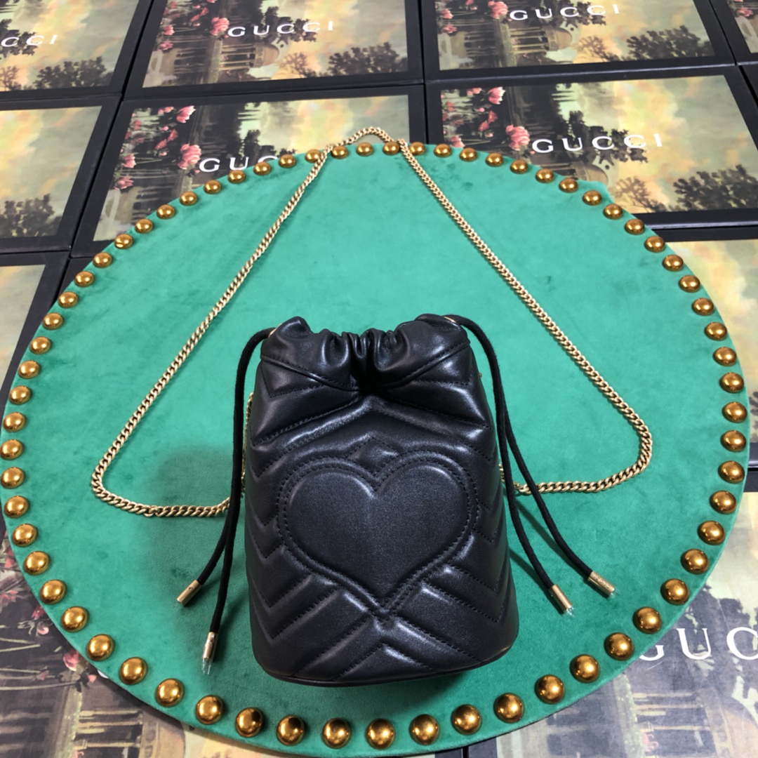 575163 GG Marmont mini bucket bag, Women's Mini Bags