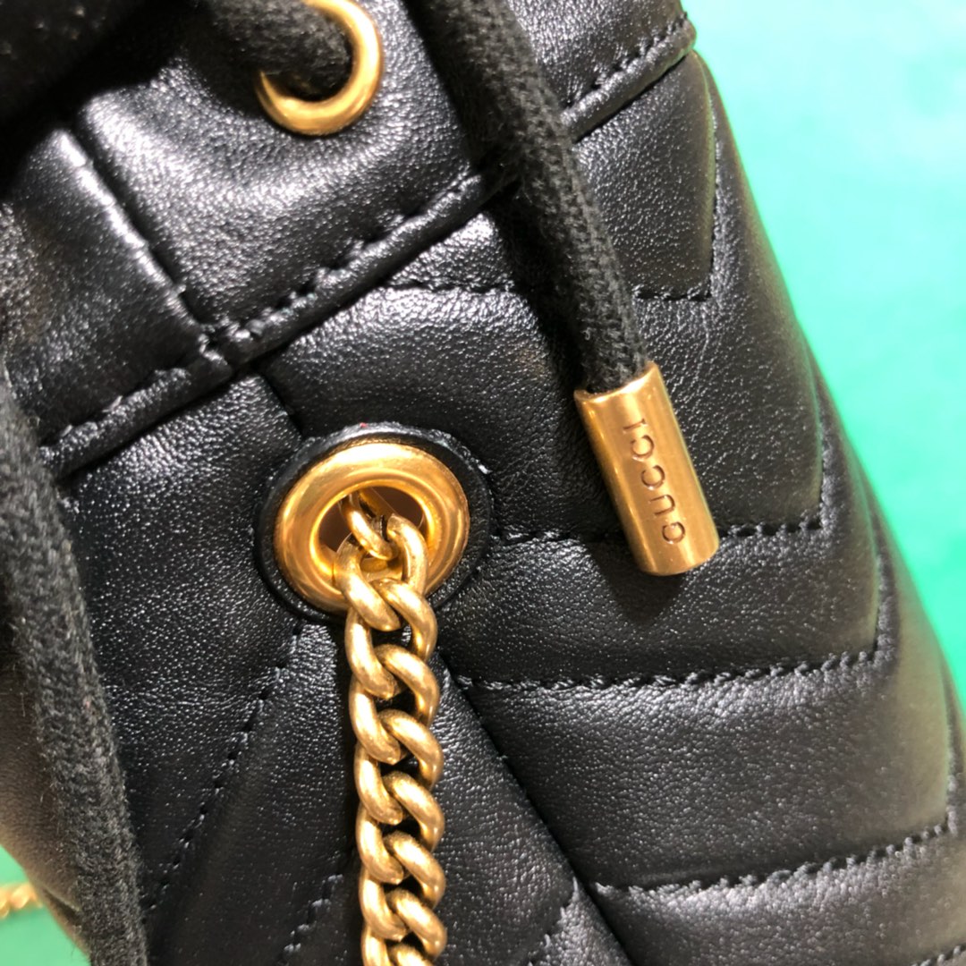 575163 GG Marmont mini bucket bag, Women's Mini Bags