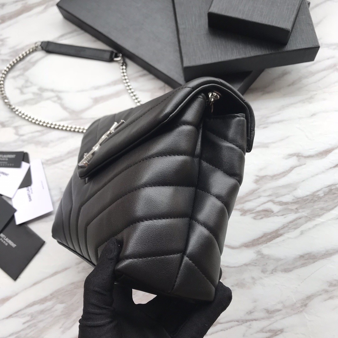 494699 LOULOU SMALL IN MATELASSÉ “Y” LEATHER, YSL SAINT LAURENT