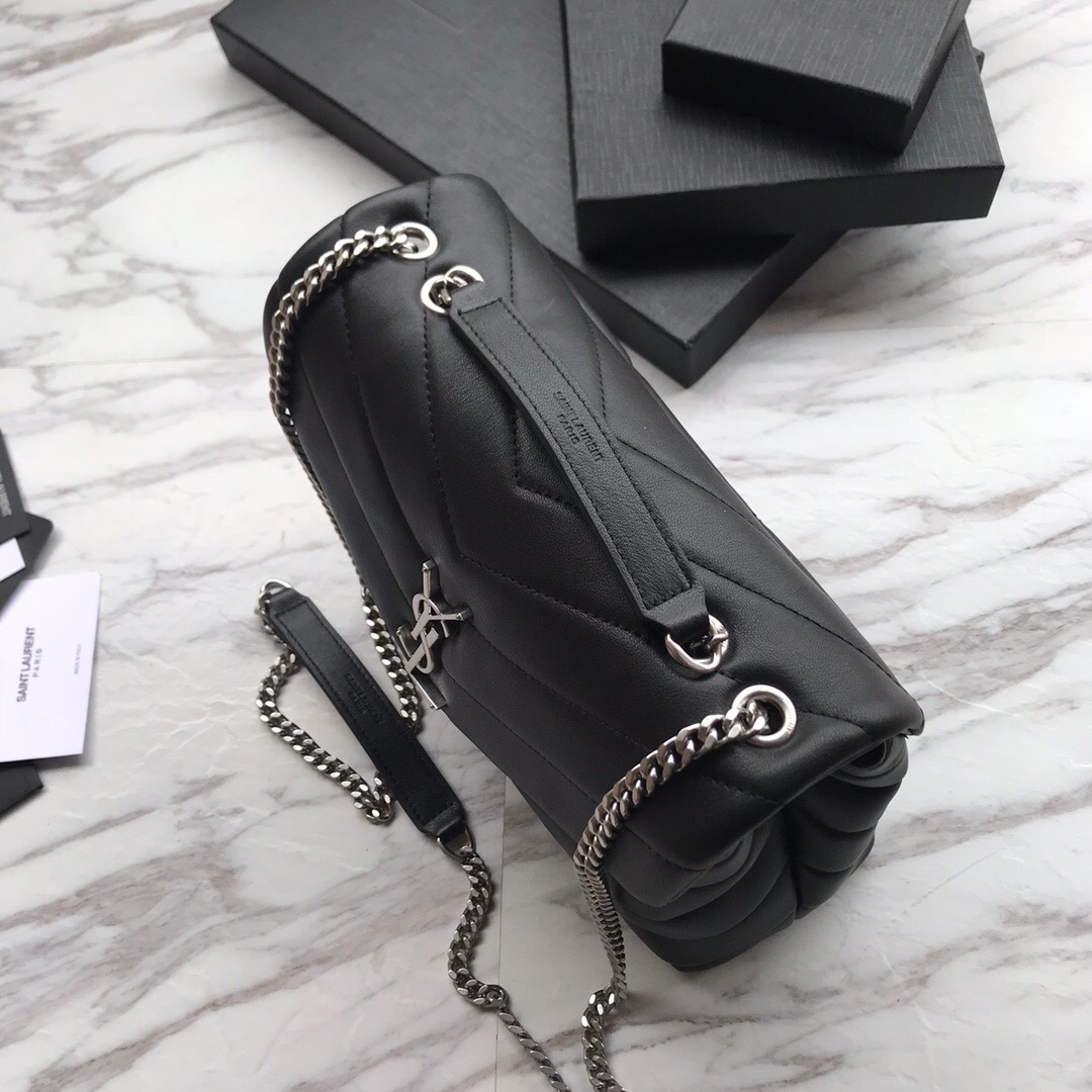 494699 LOULOU SMALL IN MATELASSÉ “Y” LEATHER, YSL SAINT LAURENT