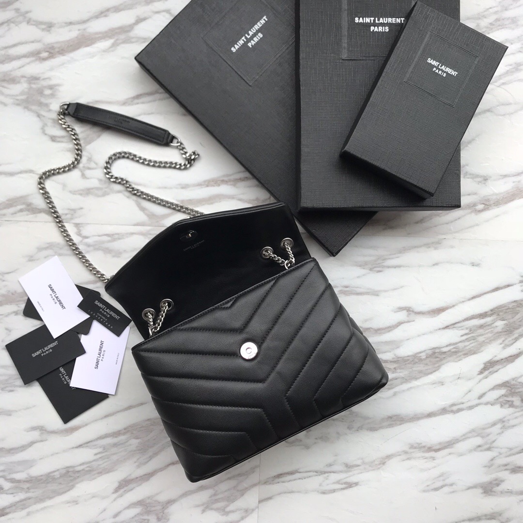 494699 LOULOU SMALL IN MATELASSÉ “Y” LEATHER, YSL SAINT LAURENT