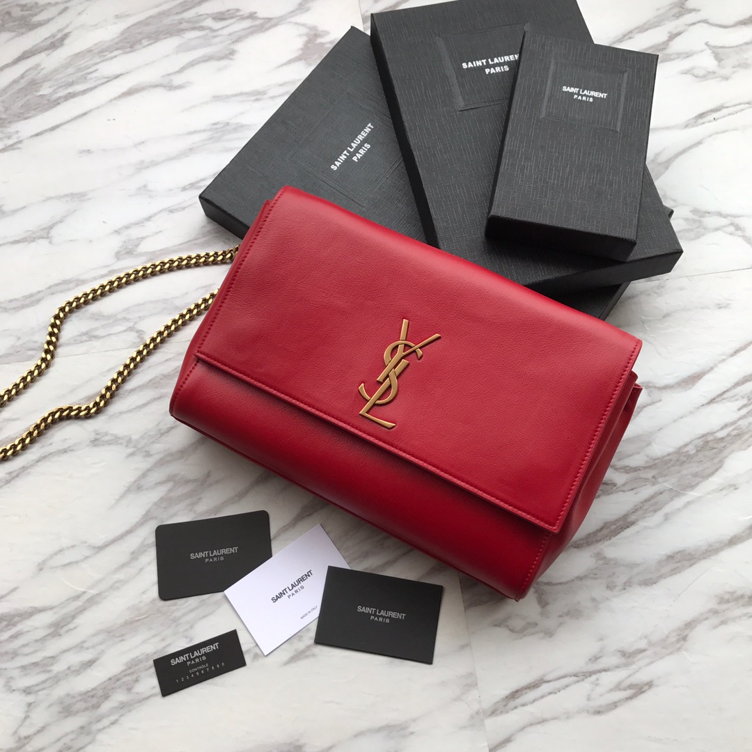 5538040UD7W6805 KATE MEDIUM REVERSIBLE IN SUEDE AND SMOOTH LEATHER, YSL Saint Laurent