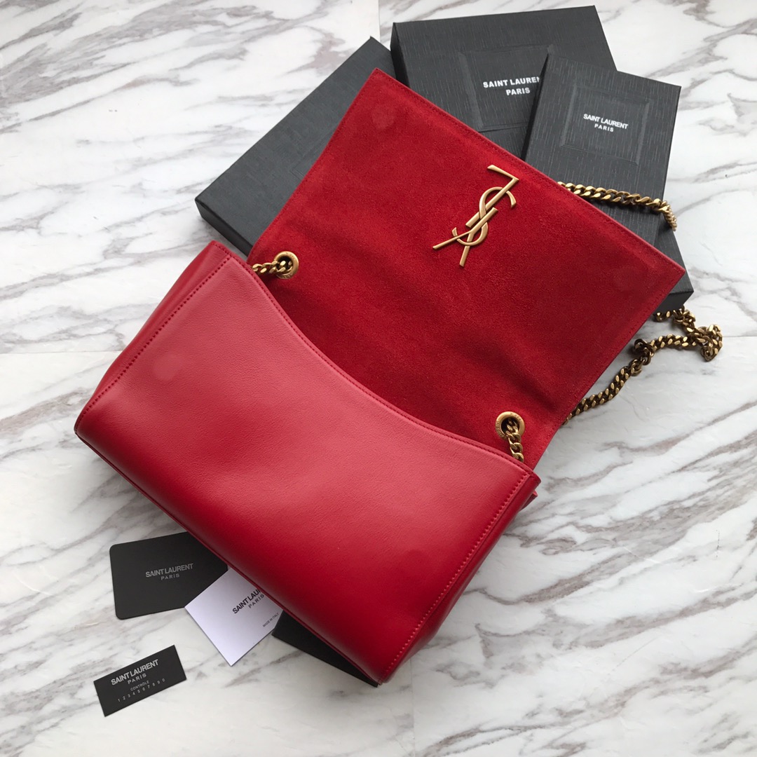 5538040UD7W6805 KATE MEDIUM REVERSIBLE IN SUEDE AND SMOOTH LEATHER, YSL Saint Laurent
