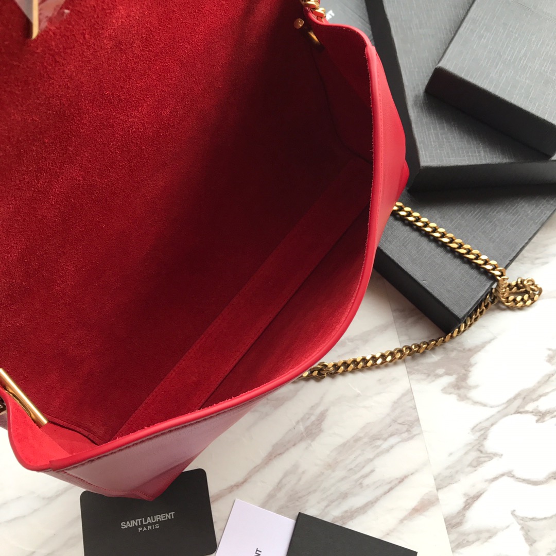 5538040UD7W6805 KATE MEDIUM REVERSIBLE IN SUEDE AND SMOOTH LEATHER, YSL Saint Laurent
