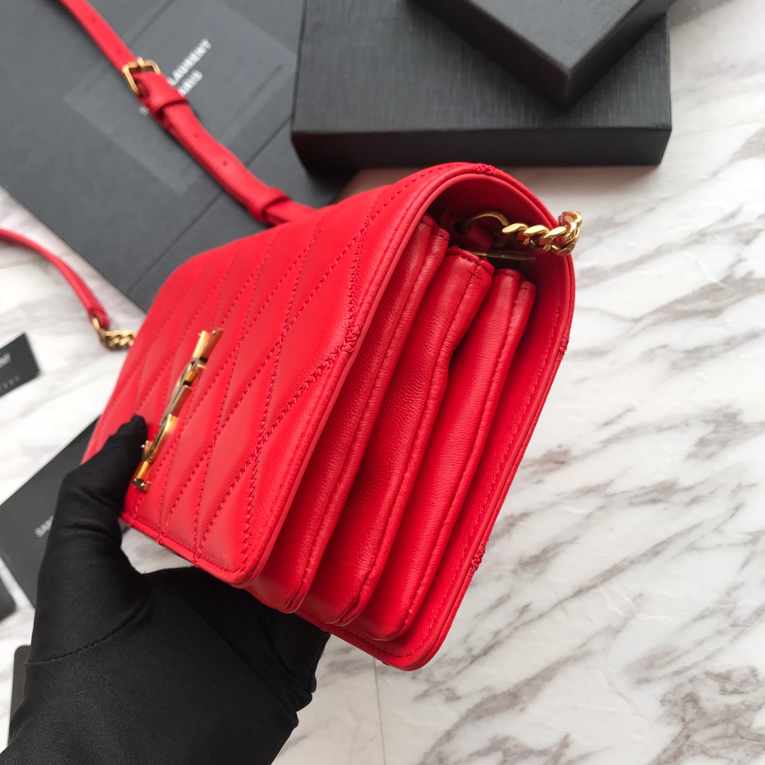 568906, ANGIE CHAIN BAG IN DIAMOND-QUILTED LAMBSKIN, YSL Saint Laurent