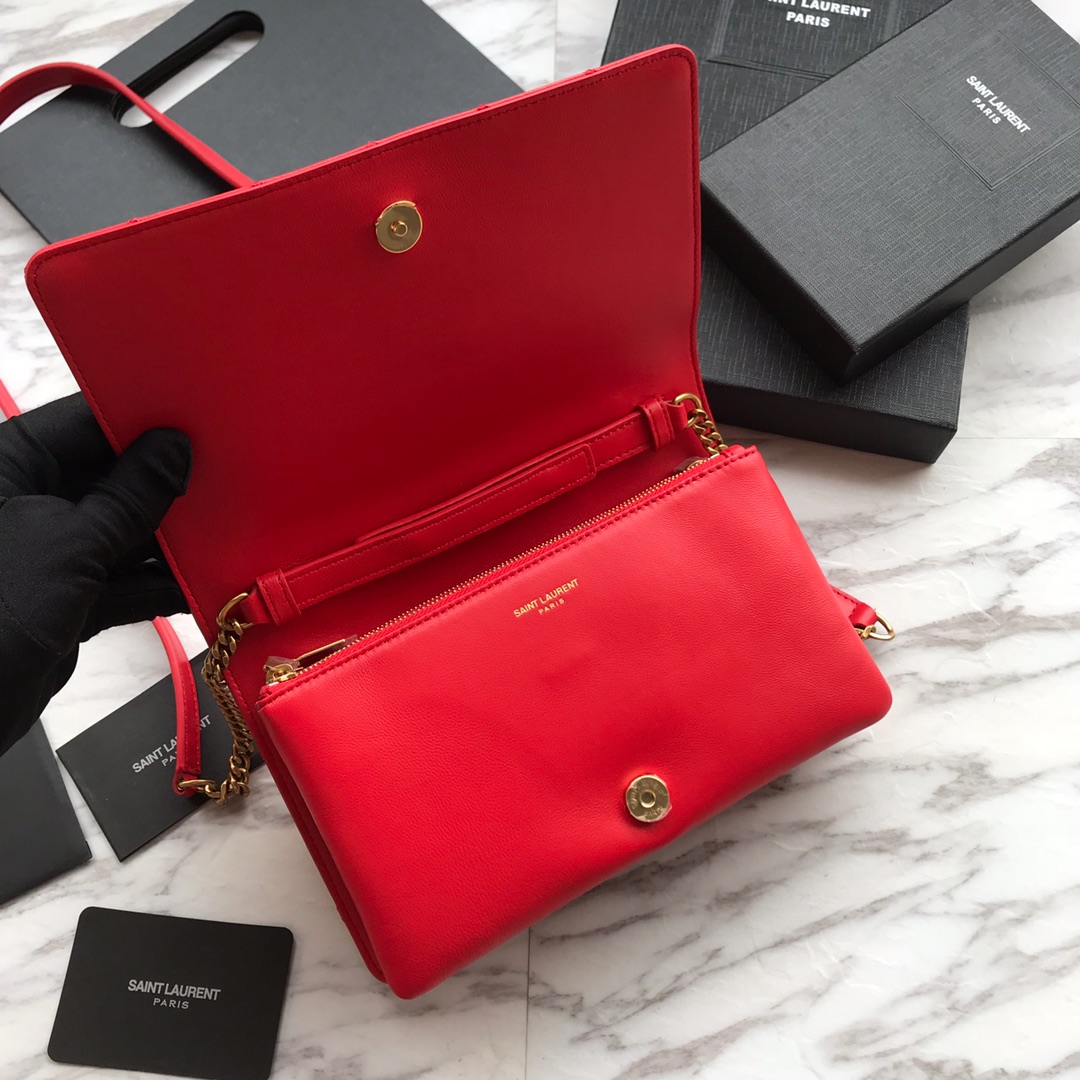 568906, ANGIE CHAIN BAG IN DIAMOND-QUILTED LAMBSKIN, YSL Saint Laurent