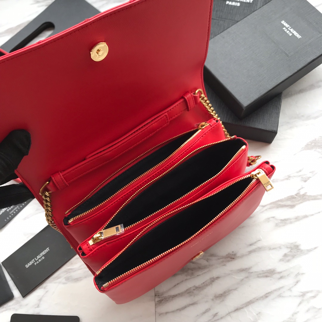 568906, ANGIE CHAIN BAG IN DIAMOND-QUILTED LAMBSKIN, YSL Saint Laurent
