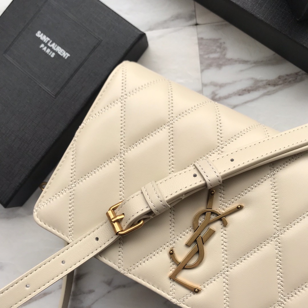 568906, ANGIE CHAIN BAG IN DIAMOND-QUILTED LAMBSKIN, YSL Saint Laurent