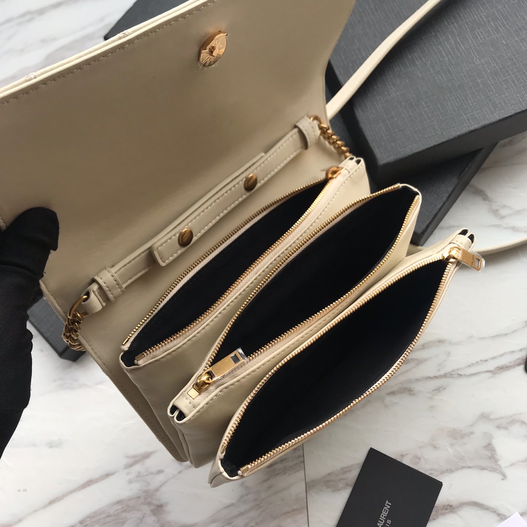 568906, ANGIE CHAIN BAG IN DIAMOND-QUILTED LAMBSKIN, YSL Saint Laurent