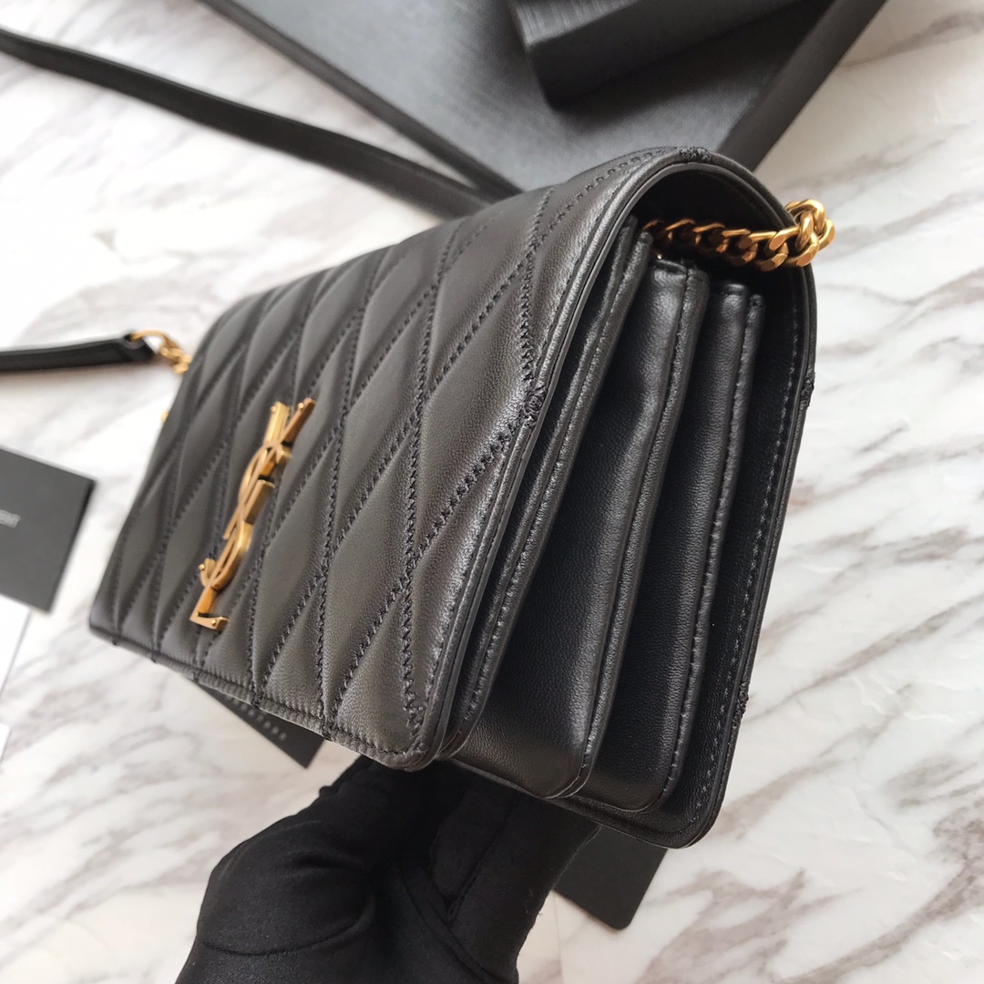568906, ANGIE CHAIN BAG IN DIAMOND-QUILTED LAMBSKIN, YSL Saint Laurent