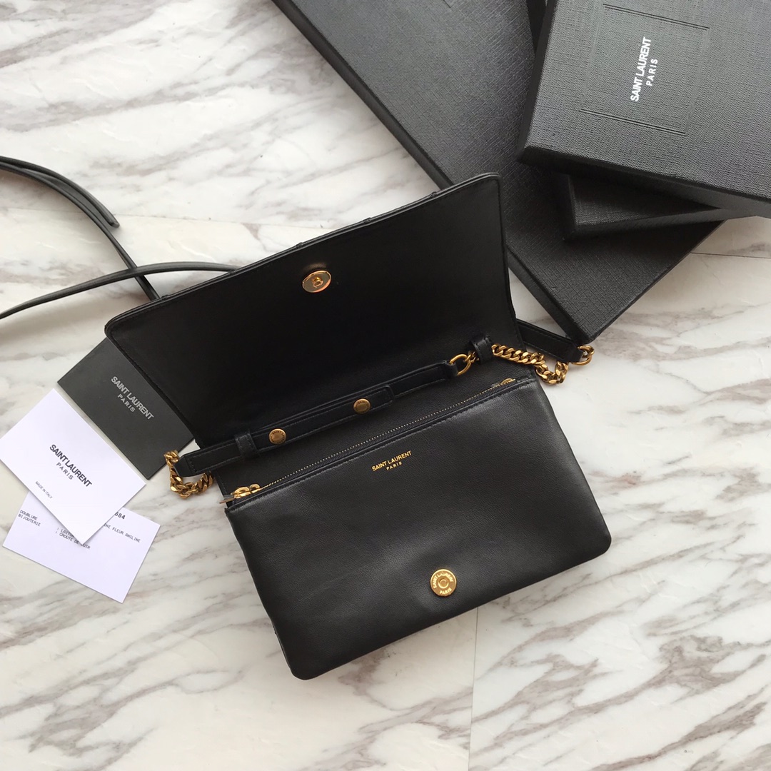 568906, ANGIE CHAIN BAG IN DIAMOND-QUILTED LAMBSKIN, YSL Saint Laurent